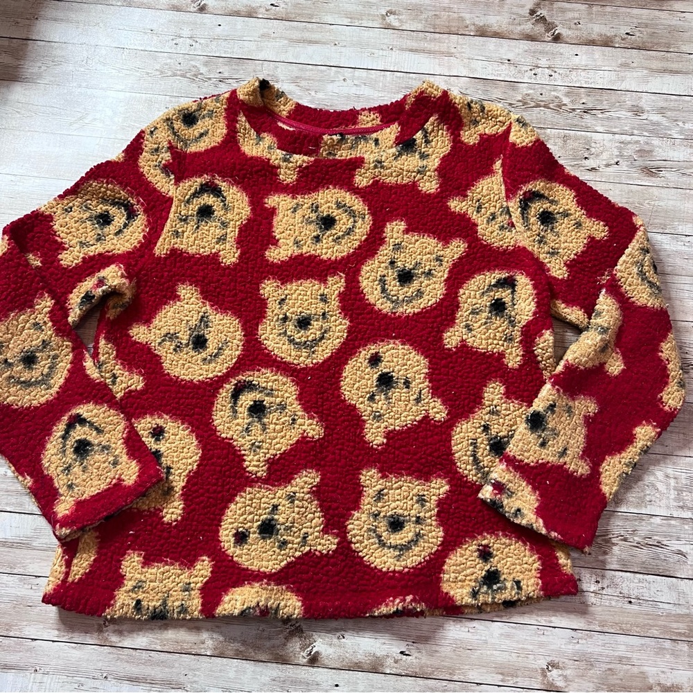 💚Disney Winnie the Pooh fleece top - Picture 1 of 5